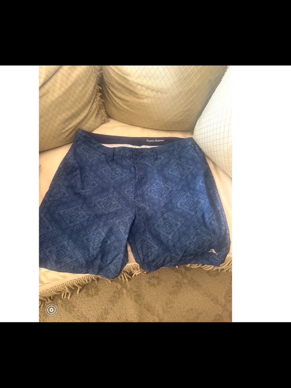 Tommy Bahama Men's Navy Blue Printed swim shorts